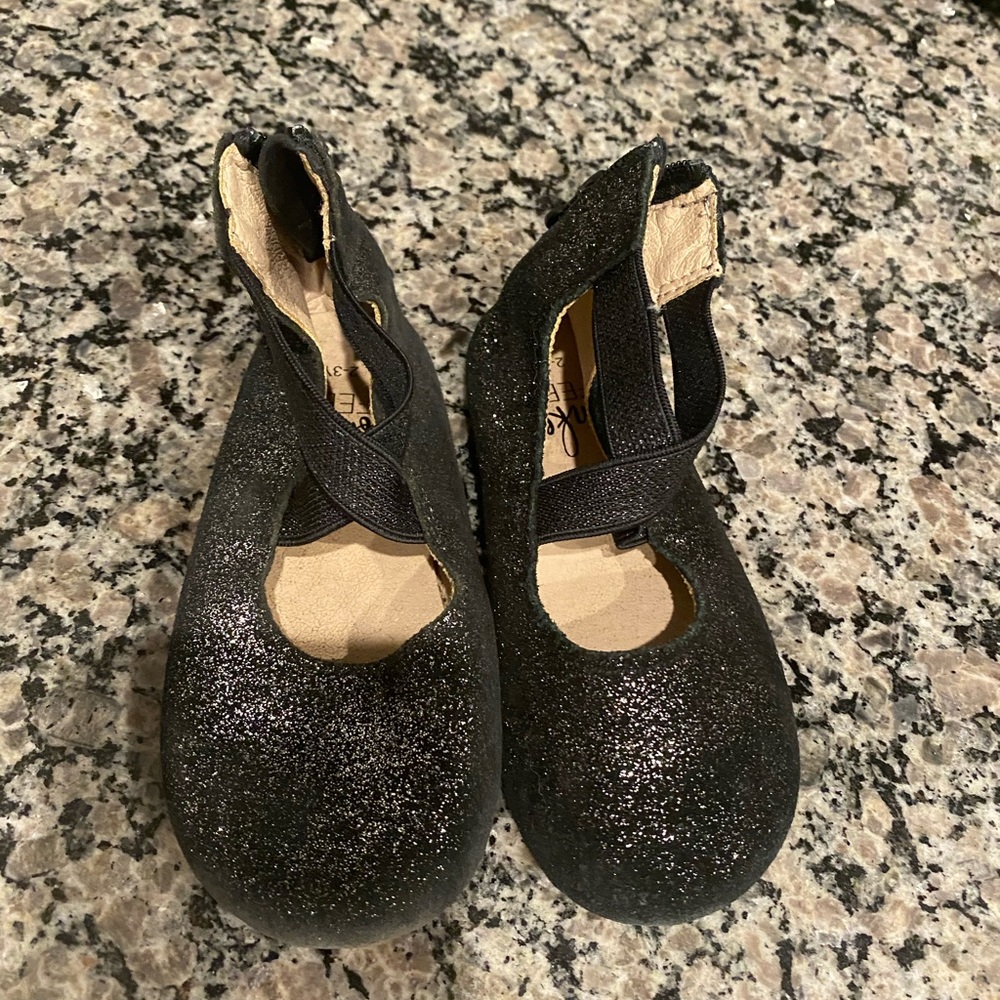Black Sparkly Ballet Flats